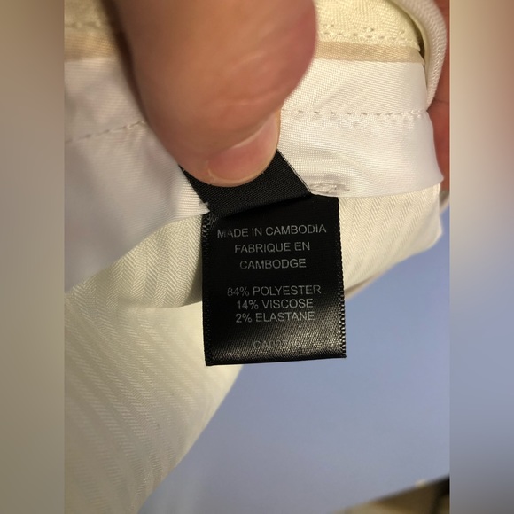 Grafton Tip Top Tailors Mens White Formal Suit Small Slim Fit Jacket/Pants - Picture 11 of 11